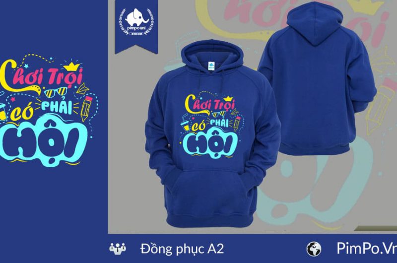 Áo đồng phục nỉ hoodile lớp A2