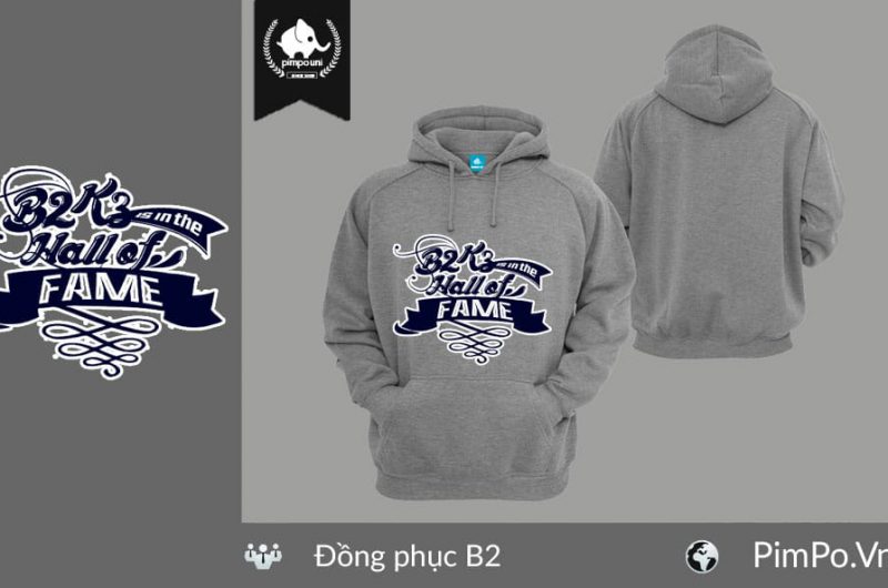 Áo nỉ hoodie đồng phục lớp B2